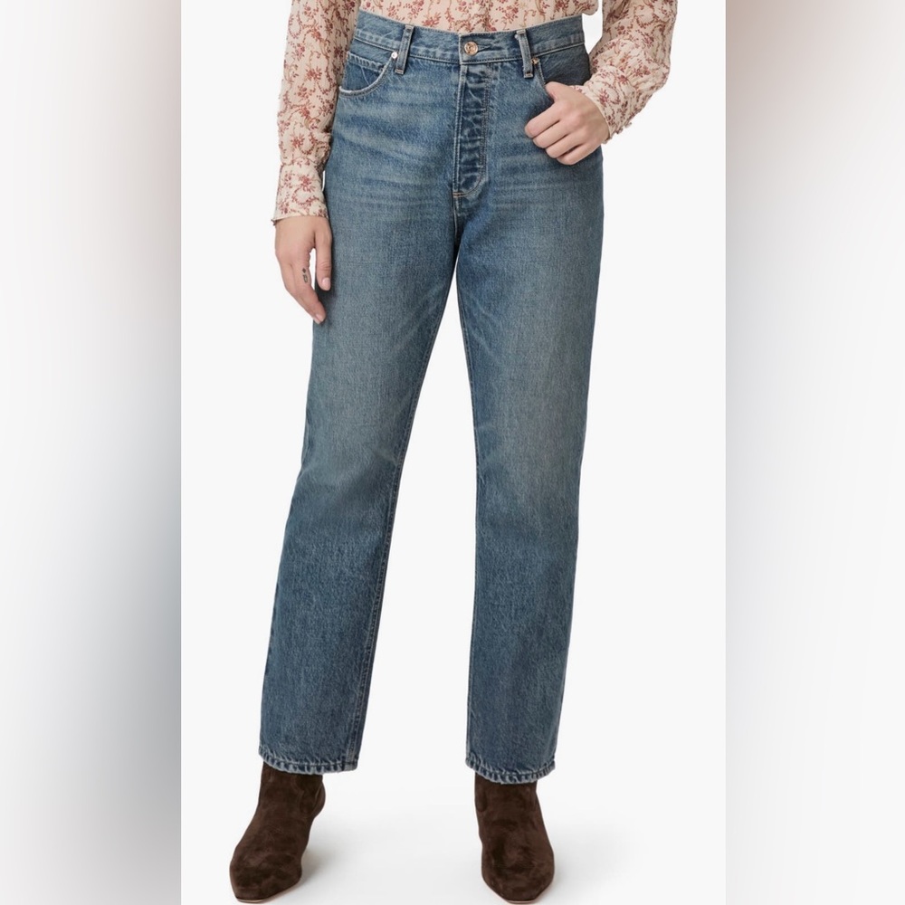 PAIGE Billy high rise straight ankle jeans